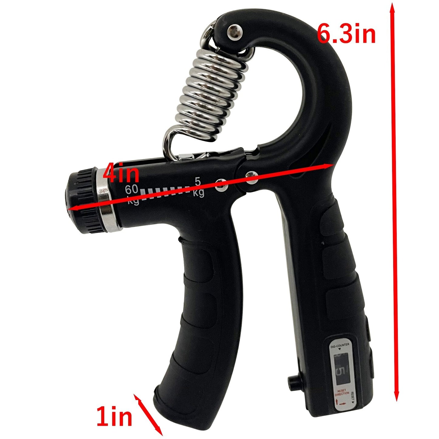 5-60Kg Adjustable Hand Grip Strength Power Trainer Gripper Strengthener
